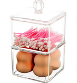 Acrylic Storage Box for Cotton Pads and Swabs
