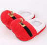 Santa Claus Elk Home Fur Slippers