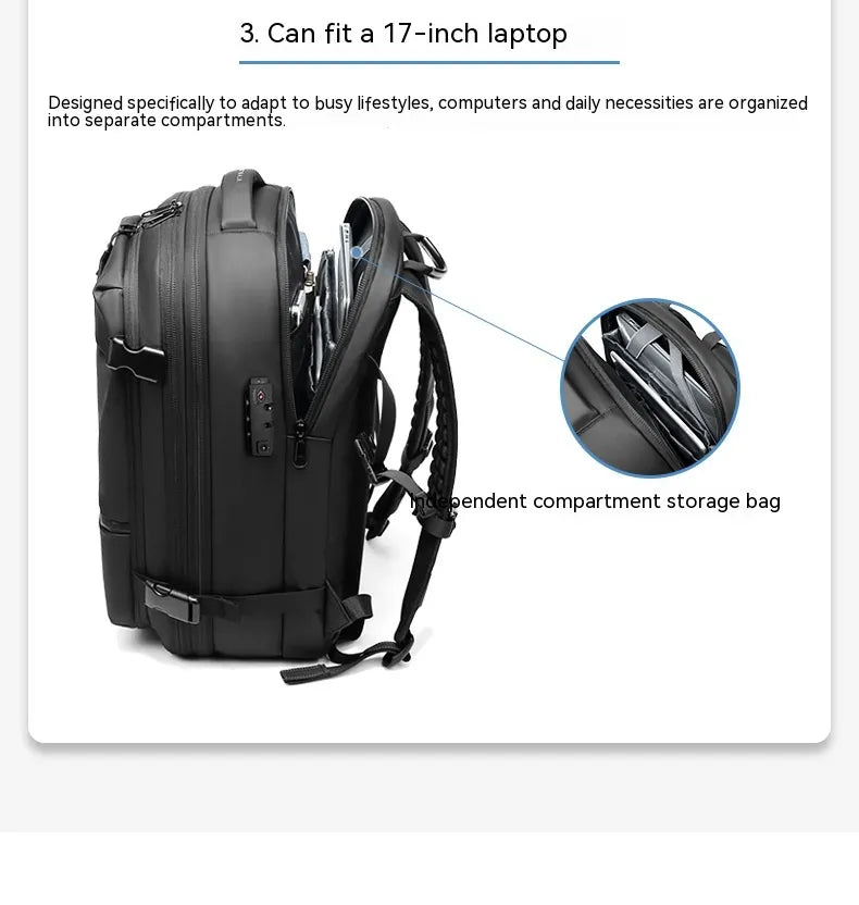 Multifunction Vacuum Compression Travel Backpack