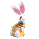 Cartoon Rabbit Design Bamboo Egg Organizer Basket