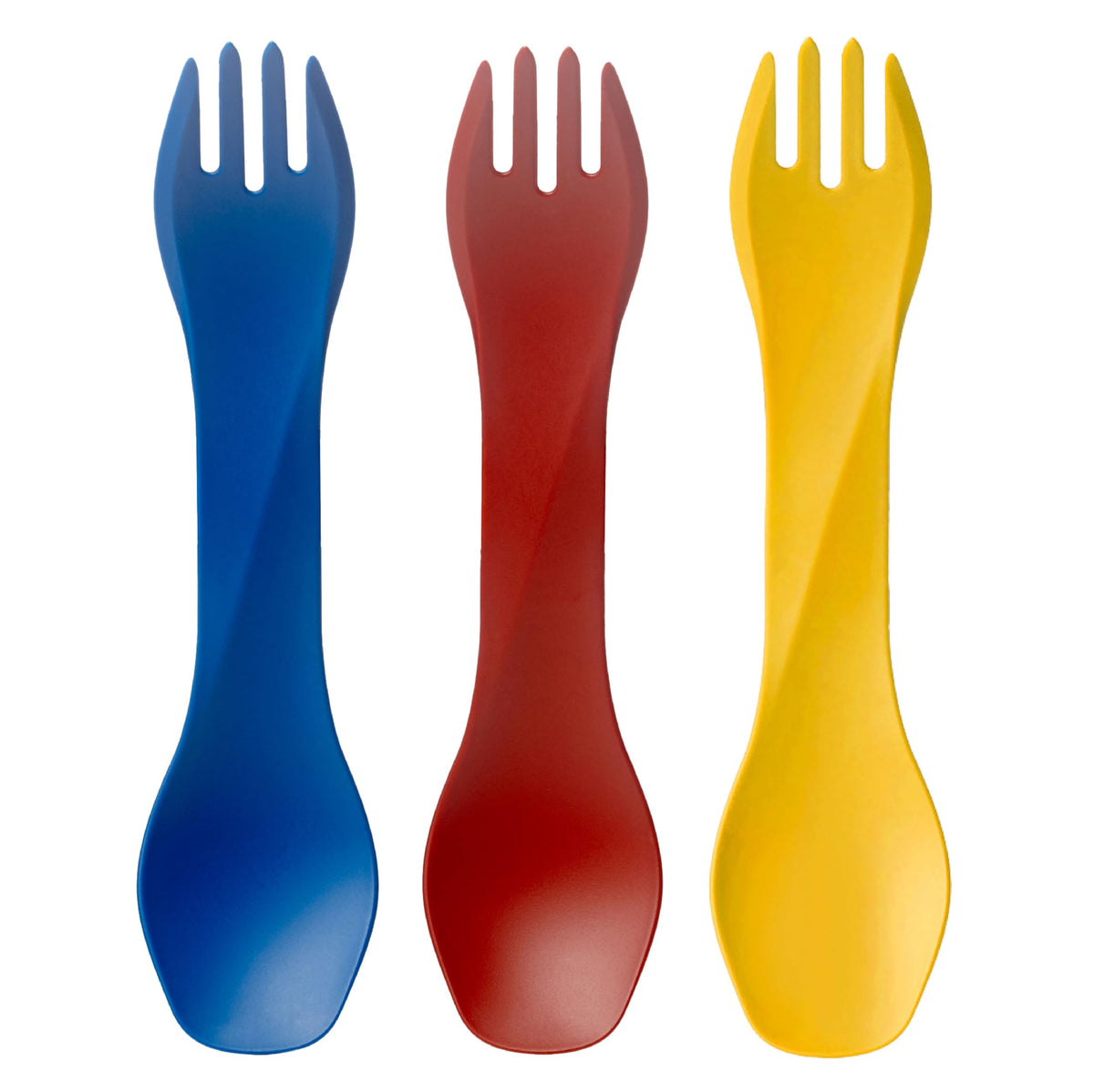 humangear GoBites Uno 3-Pack | Travel & Camping Utensils | Portable & Convertible Dining Ware | Multi-Functional Spork | Dark Gray (x3) Uno (Bulk) 3-Pack
