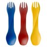 humangear GoBites Uno 3-Pack | Travel & Camping Utensils | Portable & Convertible Dining Ware | Multi-Functional Spork | Dark Gray (x3) Uno (Bulk) 3-Pack