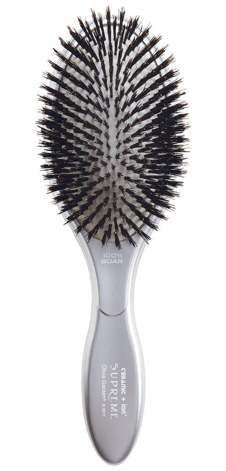 Olivia Garden Ceramic + Ion Supreme Paddle Hair Brush 100% Boar (CISP-BR)