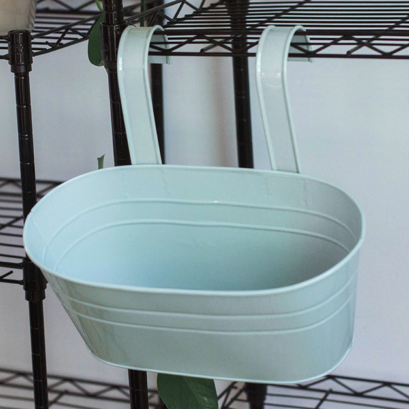 Removable Double Hook Hanging Planter with Oval Design