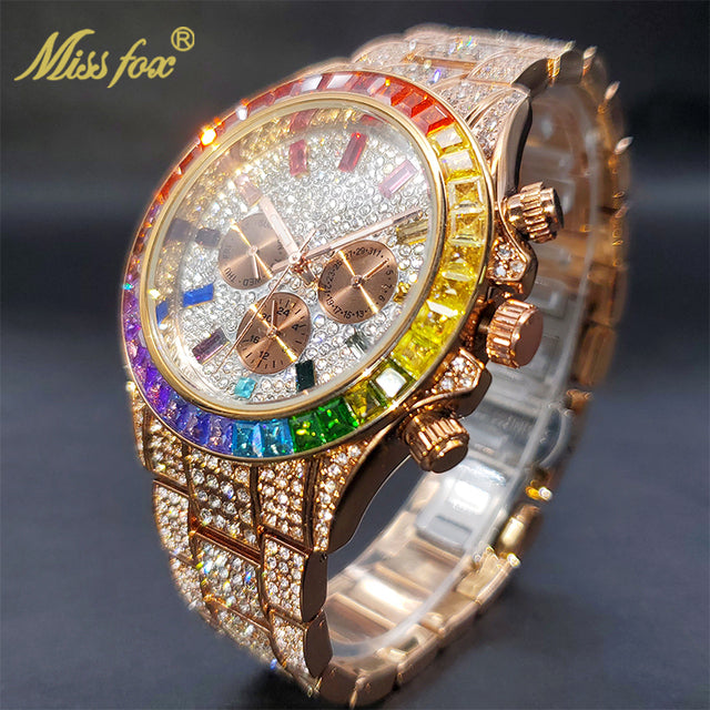 Luxury Gold Waterproof Stainless Steel Watch - Atlantic Shopping Mall