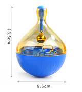 Wobbling Pet Toy and Automatic Food Dispenser Ball