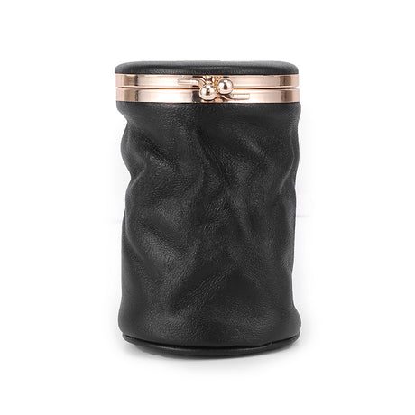 Portable Retro Cute Genuine Leather Cosmetic Bag