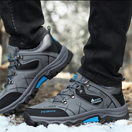 Men's High-Top Anti-Slip Hiking Shoes for Outdoors