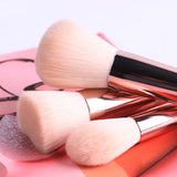 Makeup Brush Set with Wooden Handle and Brush Bag