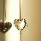Heart-Shaped Sun Catcher Crystal Pendant for Home Decor