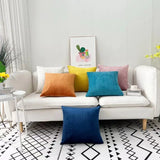 Soft Velvet Square Throw Pillow Case for Home & Office