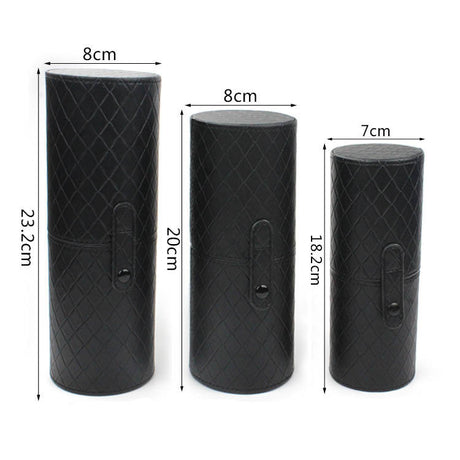 Geometric Makeup Brush Holder with Dustproof Design