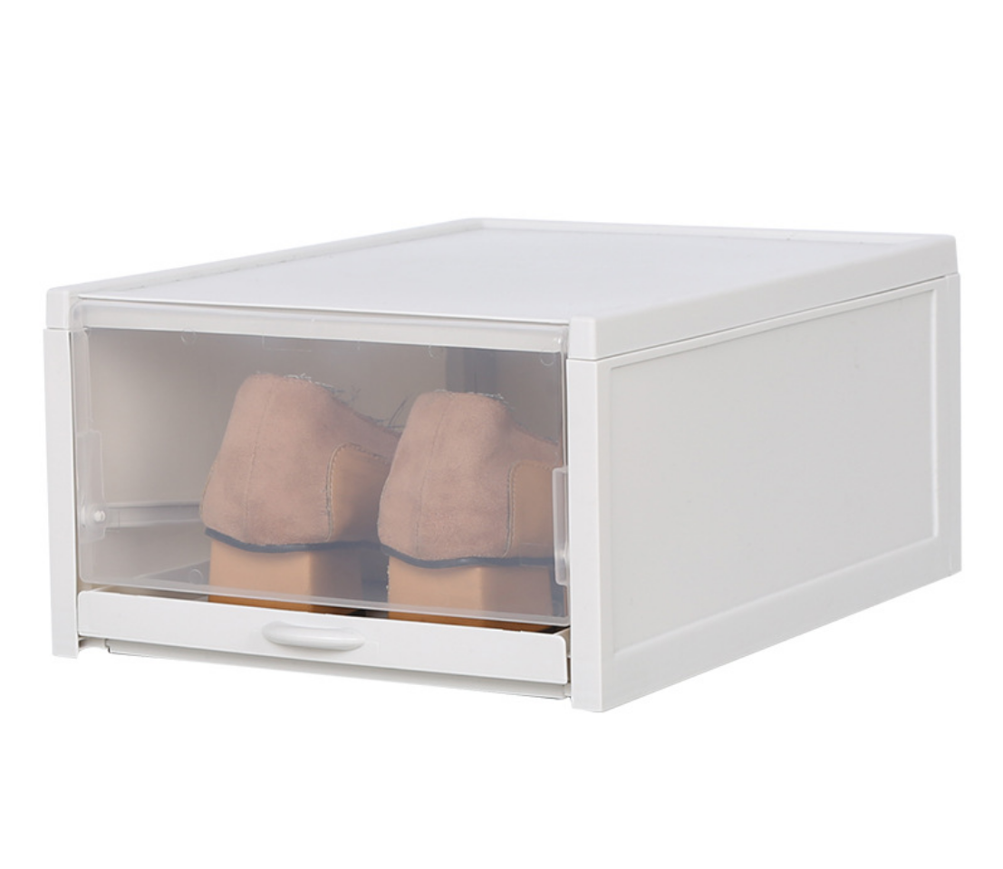 "Sliding Shoe Storage Box - Organizer for Footwear"