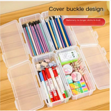Large Capacity Transparent Pencil Case Organizer