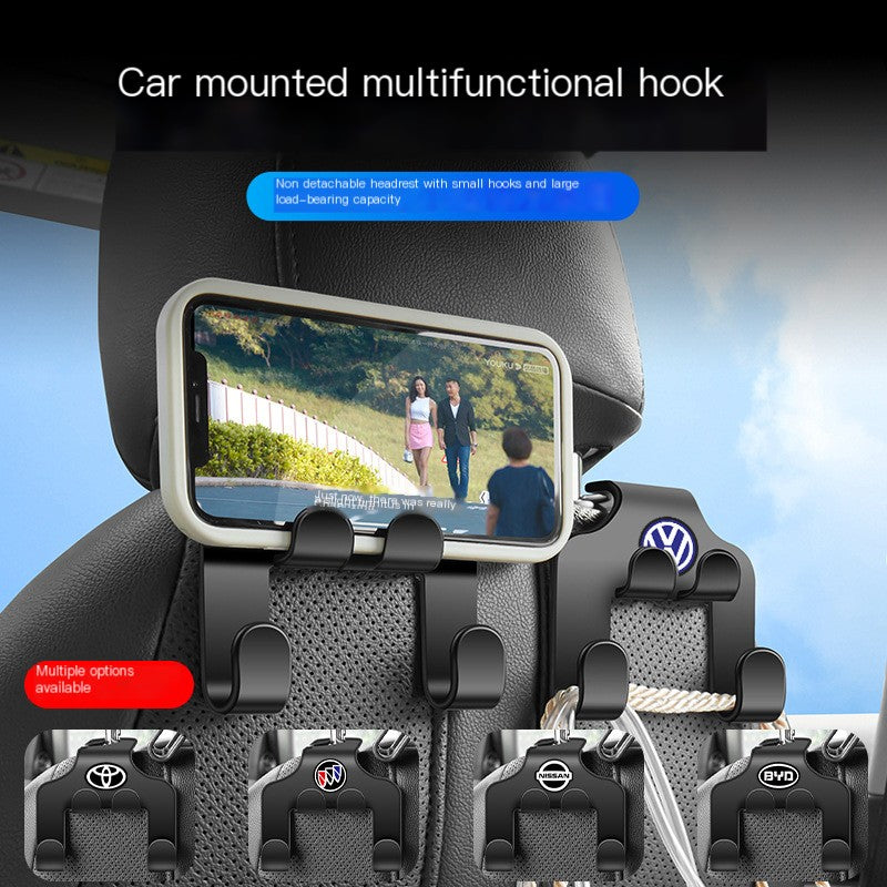 Universal Car Seat Back Hook and Phone Holder