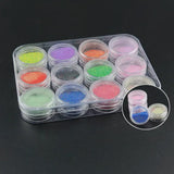 12-Grid Portable Transparent Storage Box for Nail Art