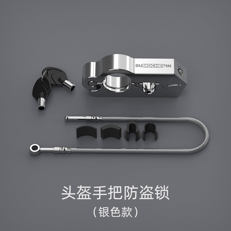 Motorcycle Helmet Lock Brake Handle Anti-Theft Accessory