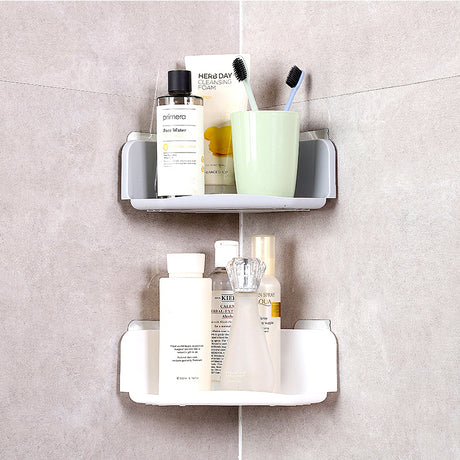 Corner Drain Rack for Bathroom and Kitchen Storage