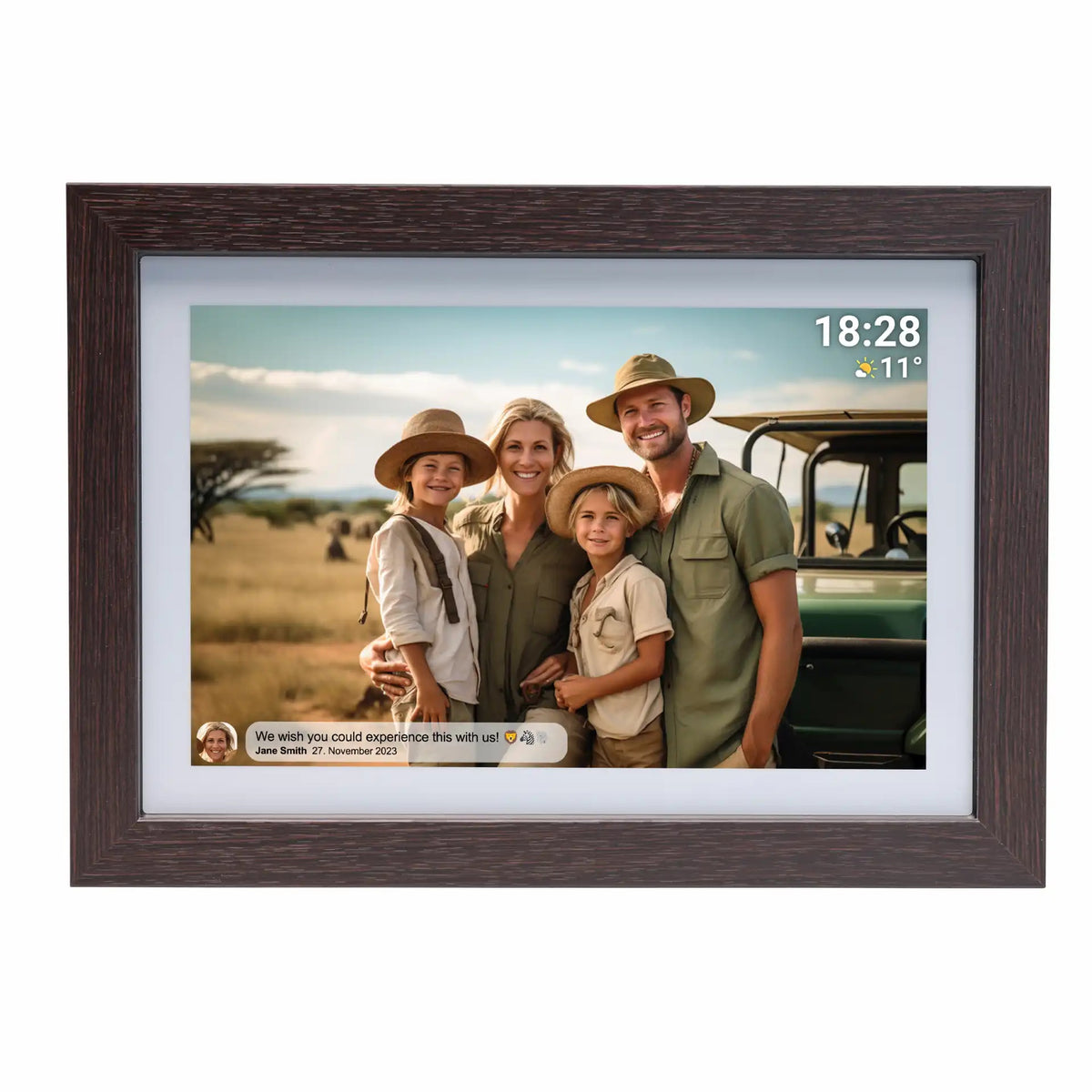 Denver Photoframe 10.1'' Smart with FRAMEO PFF-1042DWMK3 Dark Wood