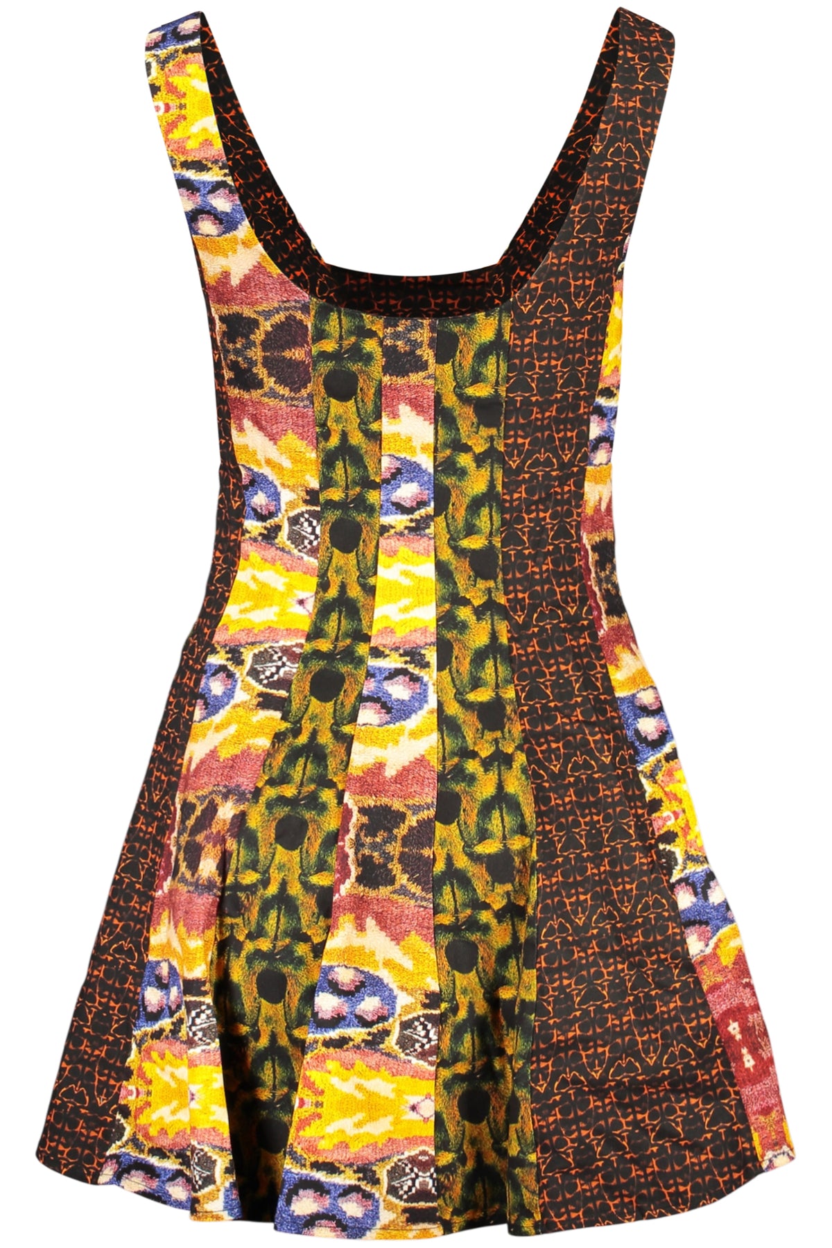 DESIGUAL SHORT DRESS FOR WOMEN IN YELLOW