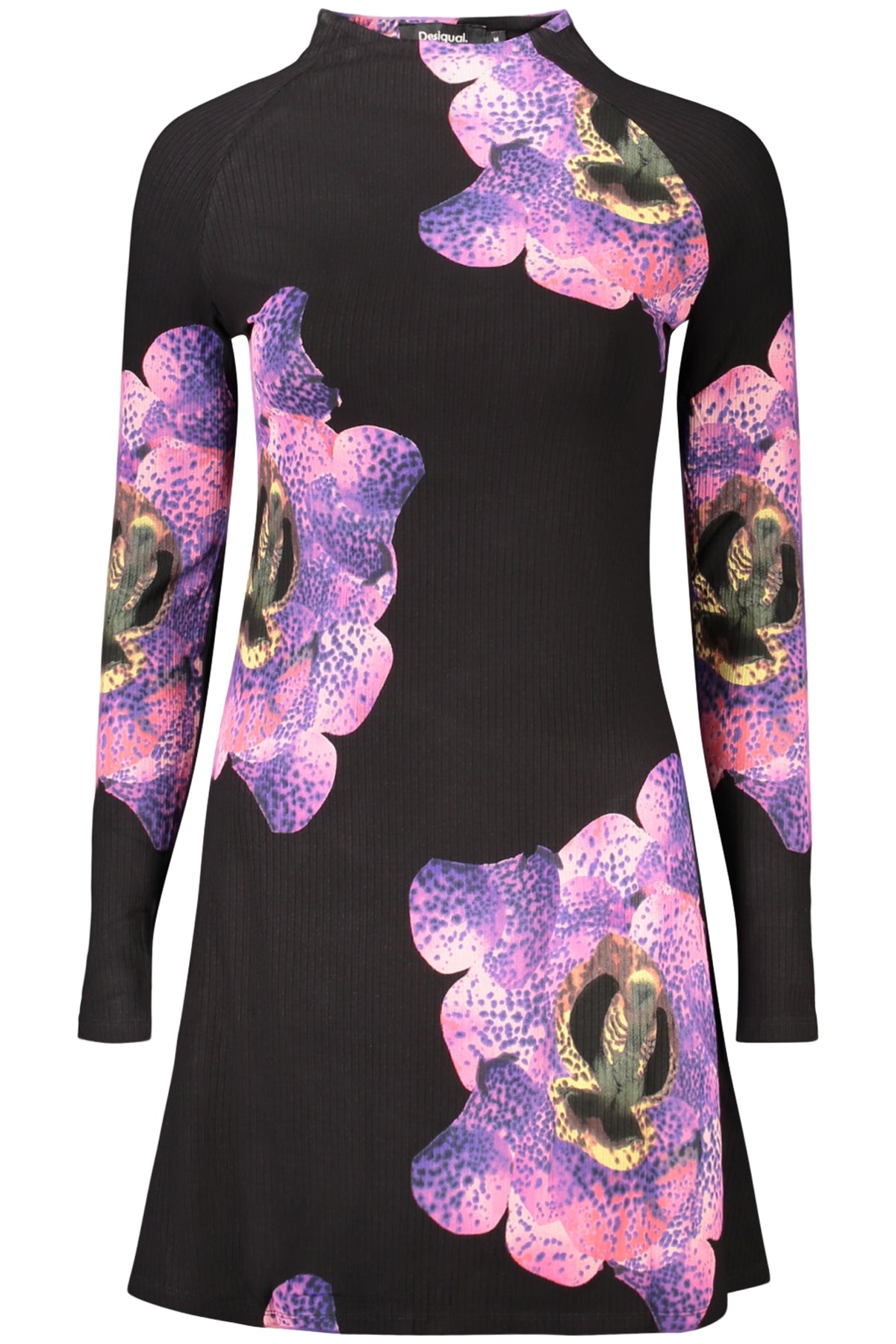 DESIGUAL SHORT DRESS FOR WOMEN IN BLACK