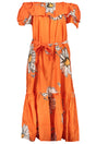 DESIGUAL WOMEN'S LONG DRESS ORANGE