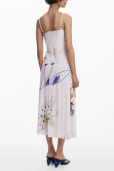 DESIGUAL WOMEN'S LONG DRESS WHITE
