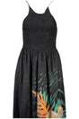 DESIGUAL WOMEN'S LONG BLACK DRESS