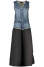 DESIGUAL WOMEN'S LONG BLACK DRESS