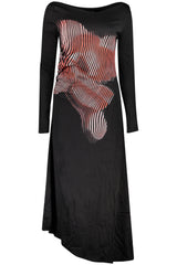 DESIGUAL WOMEN'S LONG BLACK DRESS