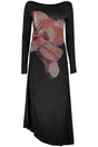 DESIGUAL WOMEN'S LONG BLACK DRESS