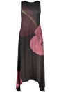 DESIGUAL WOMEN'S LONG BLACK DRESS