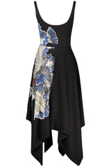 DESIGUAL WOMEN'S LONG BLACK DRESS