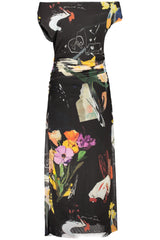 DESIGUAL WOMEN'S LONG BLACK DRESS