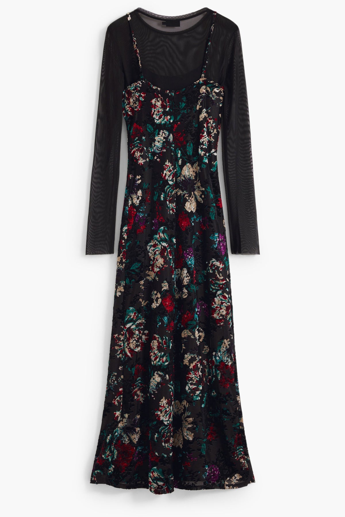 DESIGUAL WOMEN'S LONG BLACK DRESS