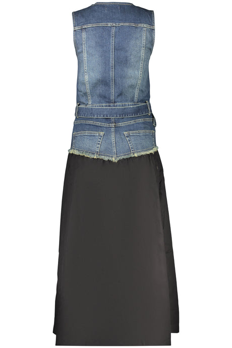 DESIGUAL WOMEN'S LONG BLACK DRESS
