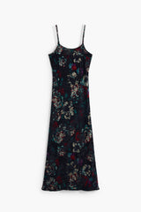 DESIGUAL WOMEN'S LONG BLACK DRESS