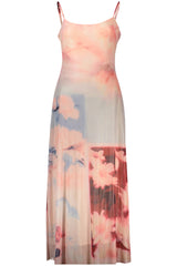 DESIGUAL WOMEN'S LONG PINK DRESS
