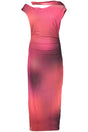 DESIGUAL WOMEN'S LONG PURPLE DRESS
