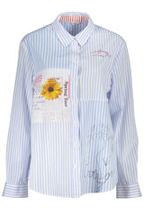 DESIGUAL LONG SLEEVE SHIRT WOMEN BLUE