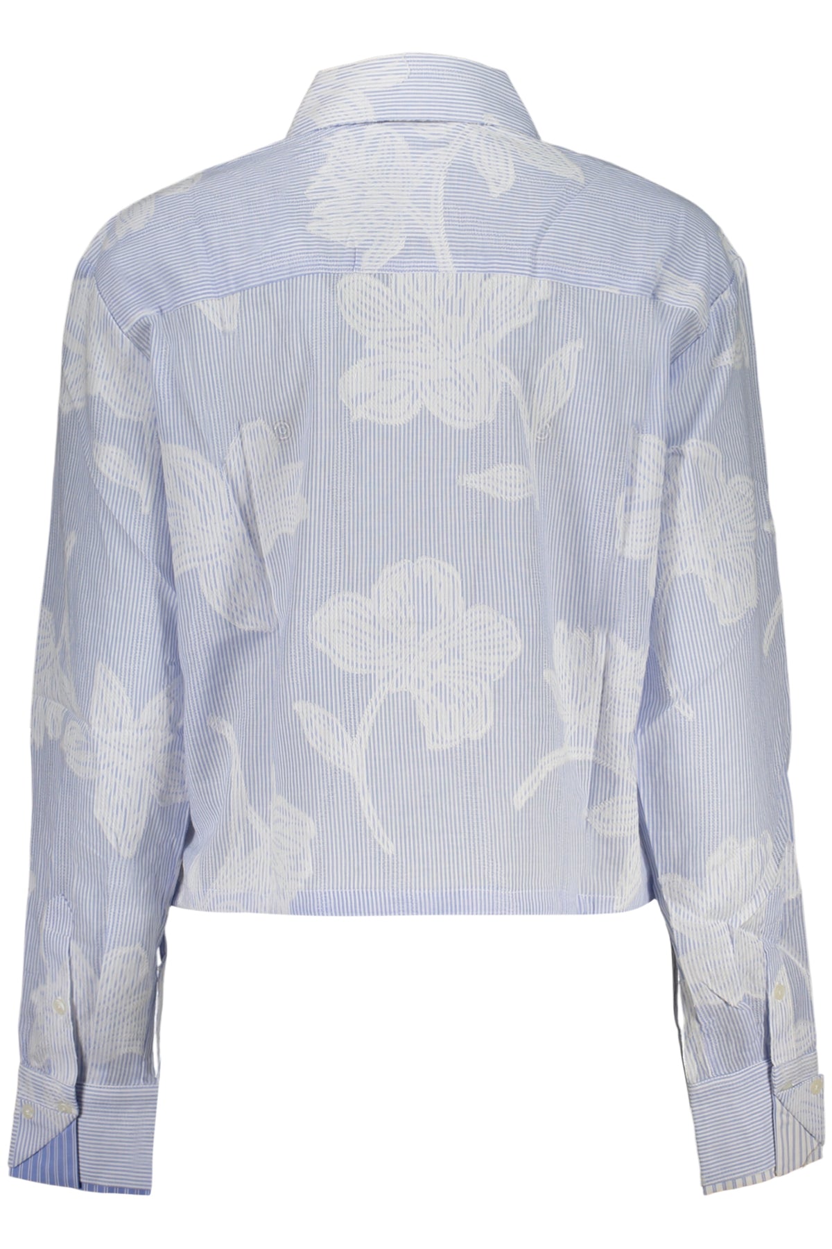 DESIGUAL WOMEN'S LONG-SLEEVED SHIRT, BLUE