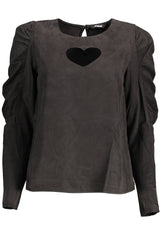 DESIGUAL LONG SLEEVE SHIRT WOMAN BLACK