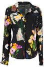 DESIGUAL WOMEN'S LONG-SLEEVED SHIRT, BLACK