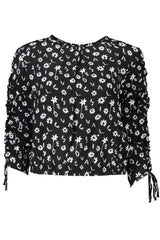 DESIGUAL LONG SLEEVE SHIRT WOMEN BLACK