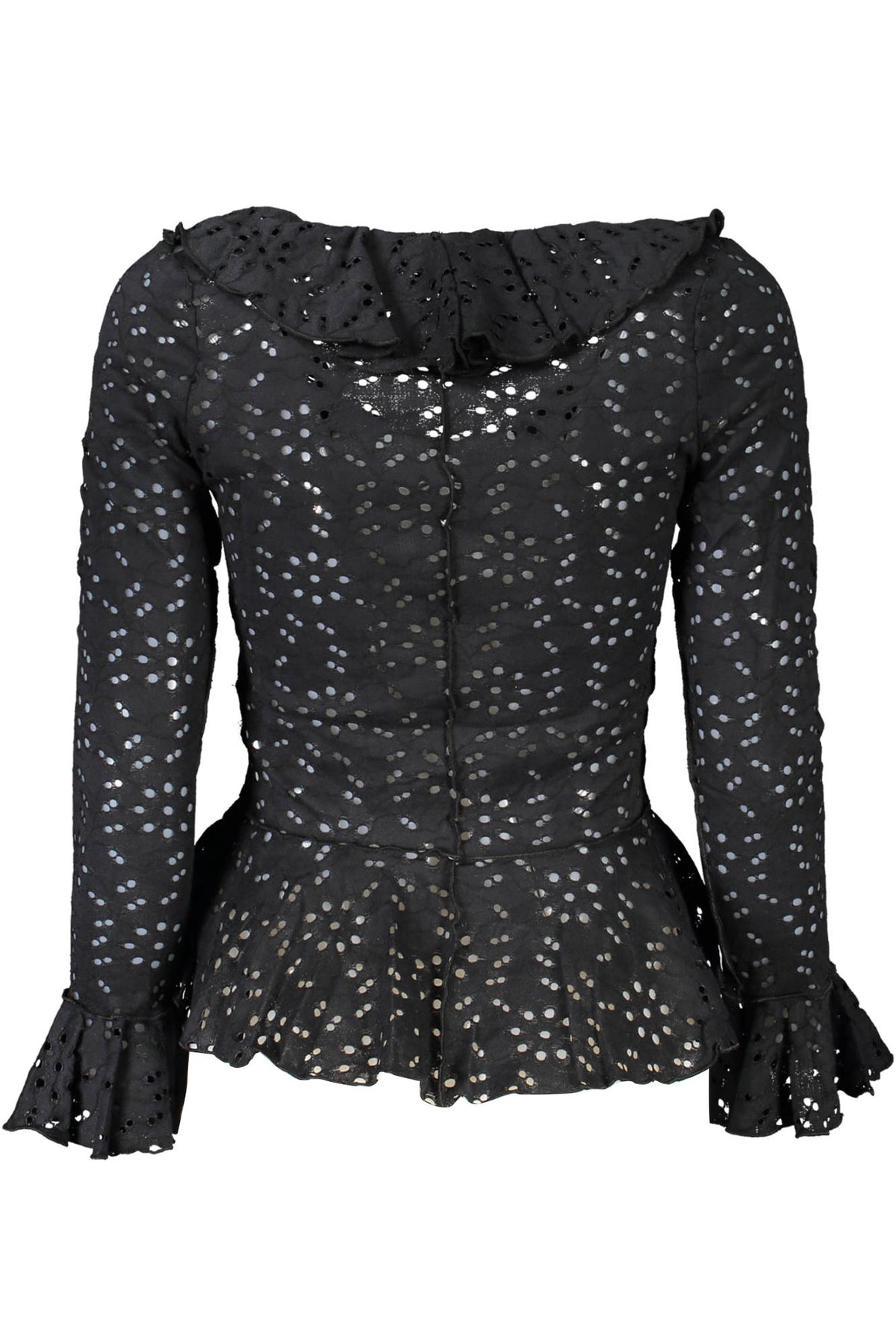 DESIGUAL LONG SLEEVE SHIRT WOMEN BLACK