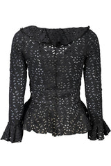 DESIGUAL LONG SLEEVE SHIRT WOMEN BLACK