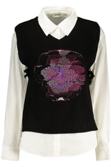 DESIGUAL WOMEN'S LONG-SLEEVED SHIRT BLACK