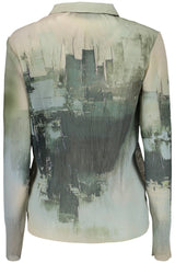 DESIGUAL WOMEN'S LONG-SLEEVED SHIRT, GREEN