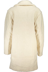 DESIGUAL WHITE WOMEN'S COAT