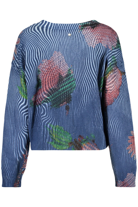 DESIGUAL WOMEN'S BLUE CARDIGAN